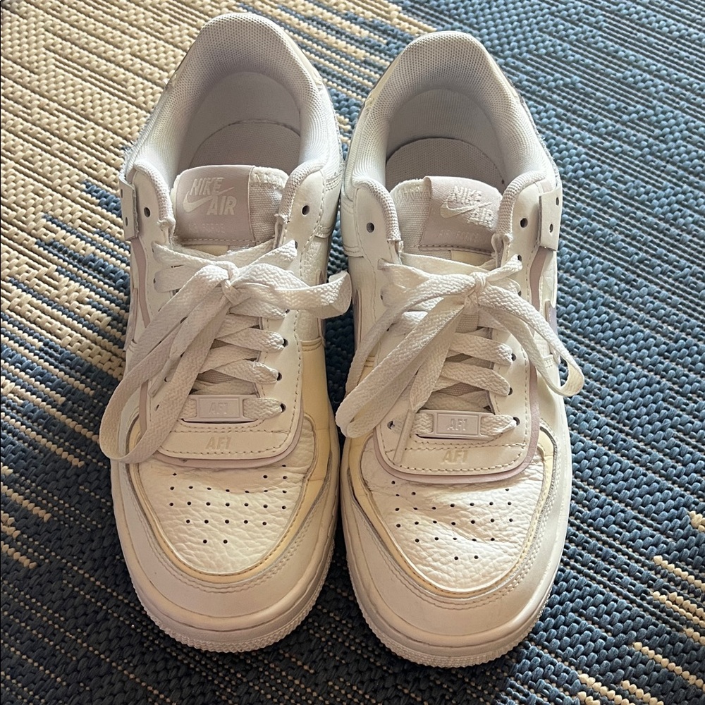 Nike White Low-Top Leather Sneakers